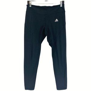 5/$25 Adidas ClimaWarm Black Cropped Legging Size M